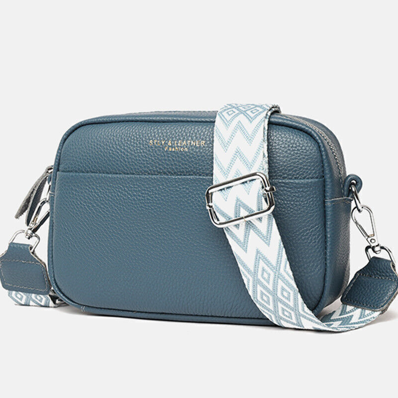 Women Ladies Shoulder Bag Cross Body Messenger Bag Wide Strap Handbag