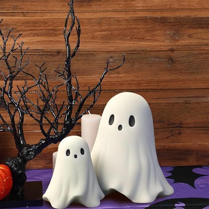 Middle Finger Ghost Statue Resin Rude Ghost Halloween Figurine Ornament Decor~ - Picture 15 of 15