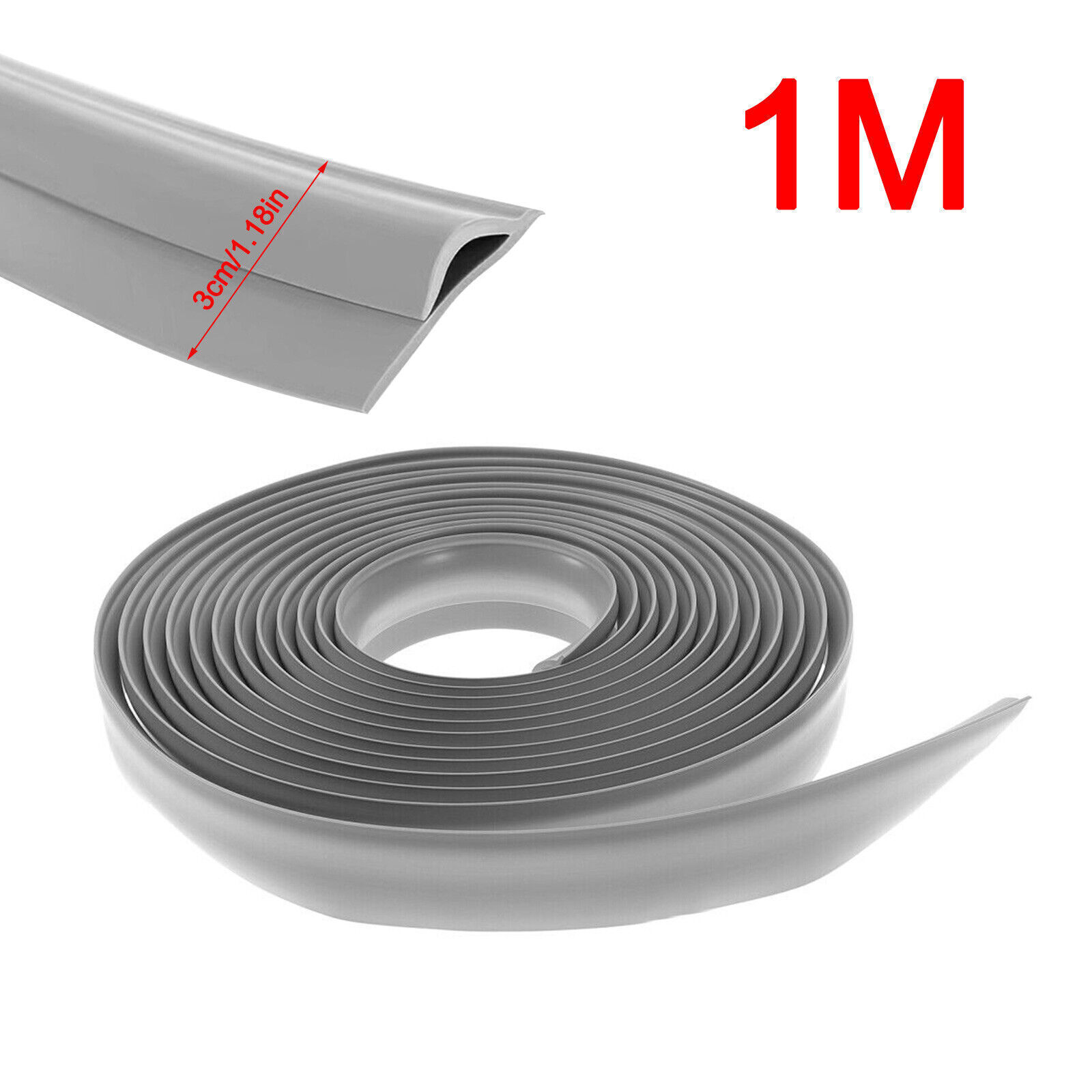 1M-10M Self Adhesive Carpet Edge Strip PVC Floor Transition Strip Door Threshold