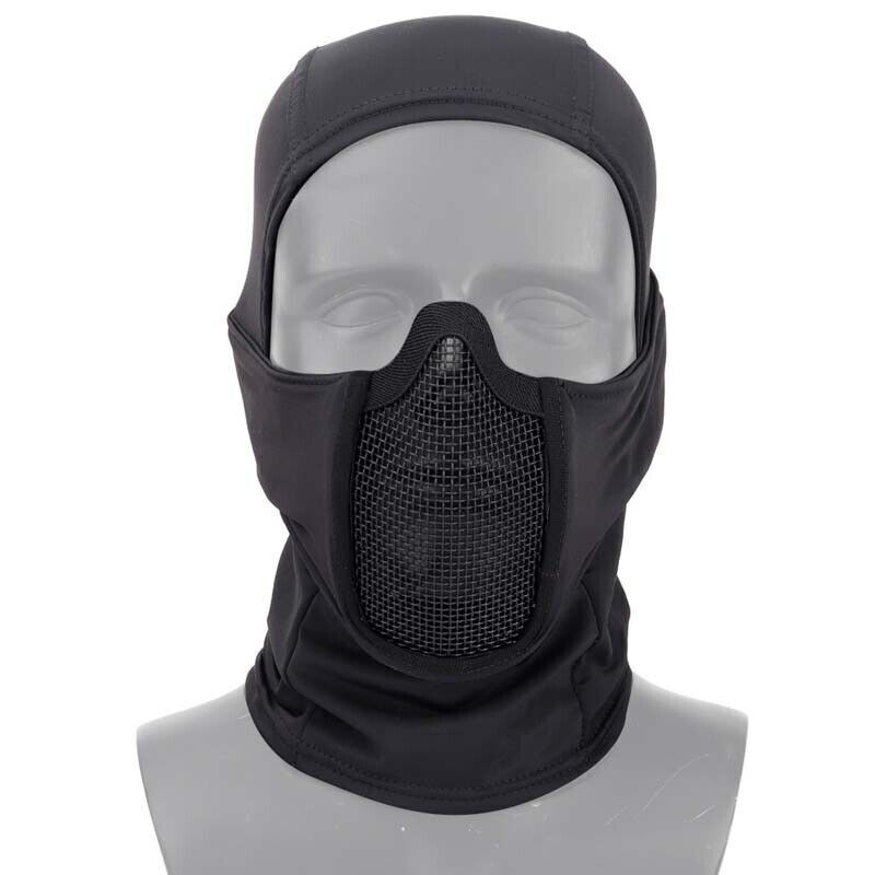 Tactical Operators Balaclava Steel Mesh Face Mask Shield Airsoft Paintballing