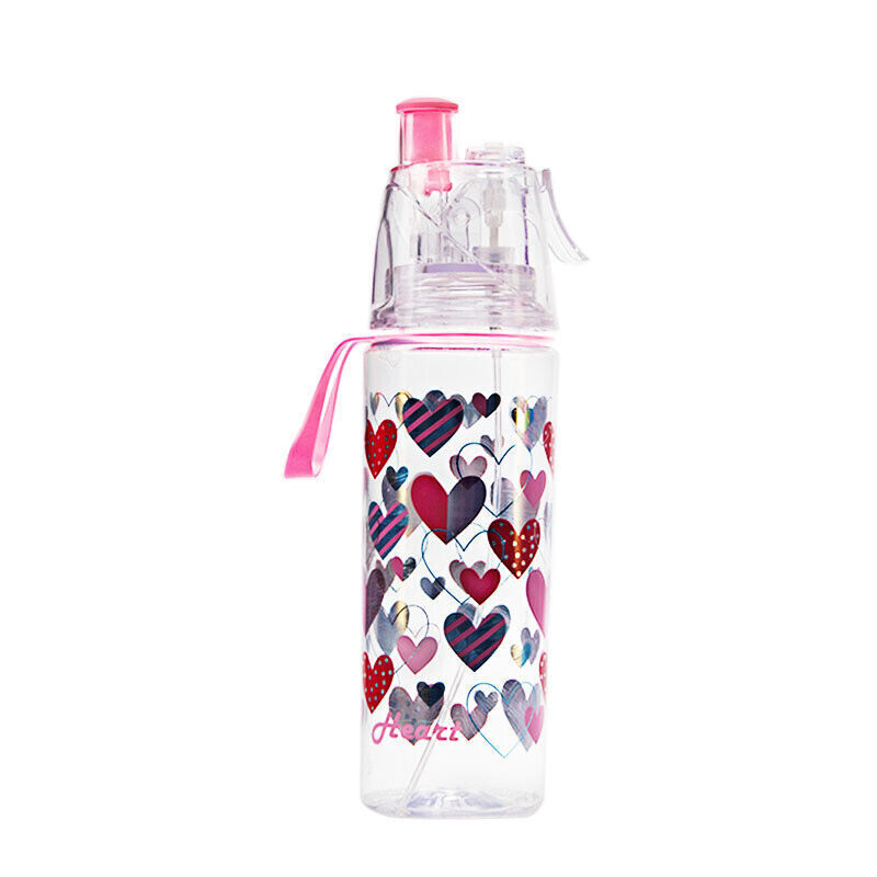 500ml Cool Down Spray Mist Water Bottle Spray Drinking Water Bottle for Kids