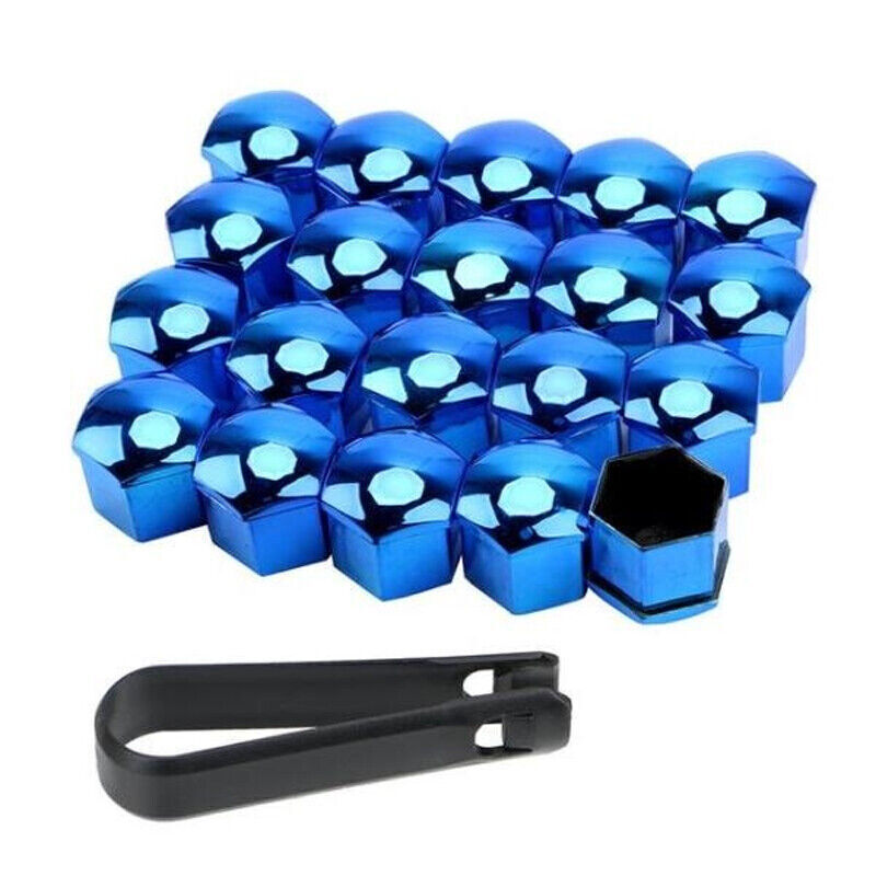 20X Universal Chrome Alloy Wheel Nut Bolt Covers Caps Key for Car 17/19/21mm UK - Picture 18 of 21