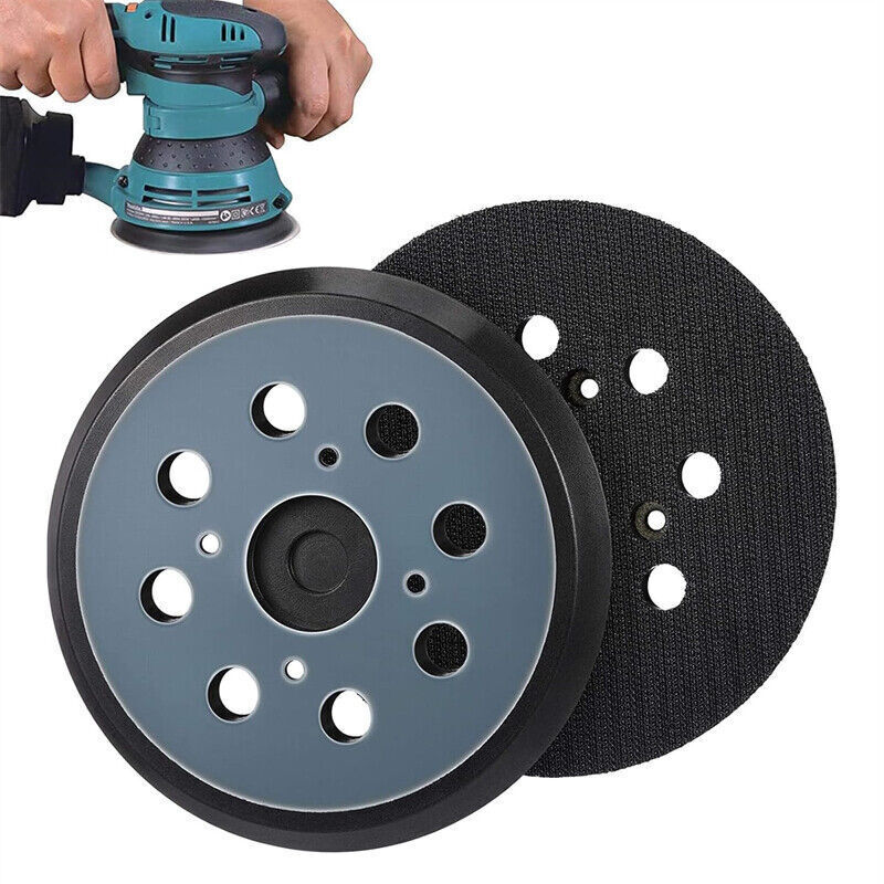 Sanding Pad 5 inch 8 Holes Hook & Loop Orbital Palm Sander Backing Plate Replace