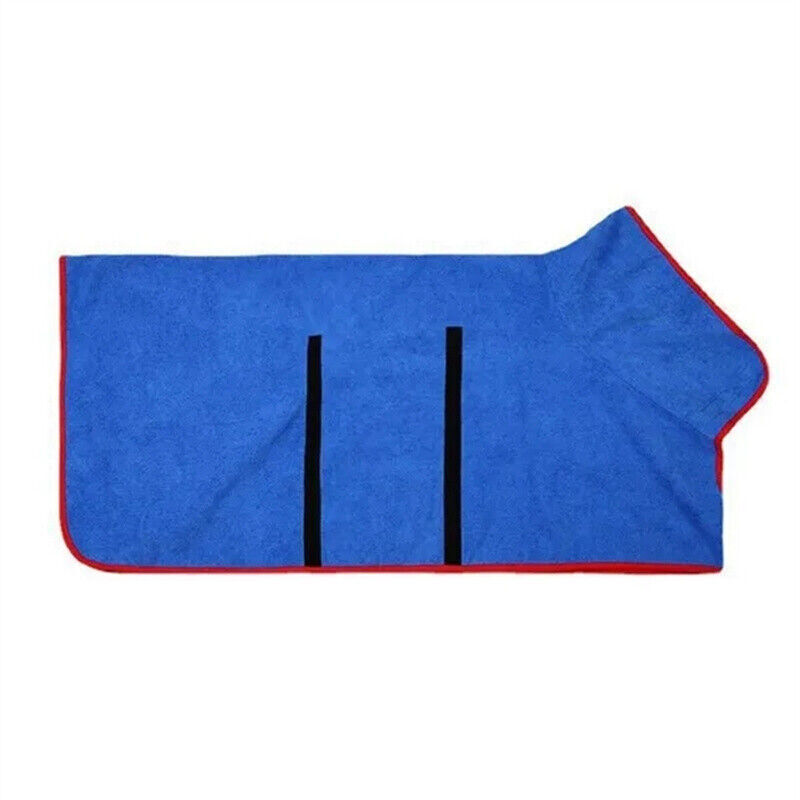 XS-XL Pet Super Absorbent Drying Coat Dog Bathrobe Towel Microfibre Bath Robe - Picture 19 of 20