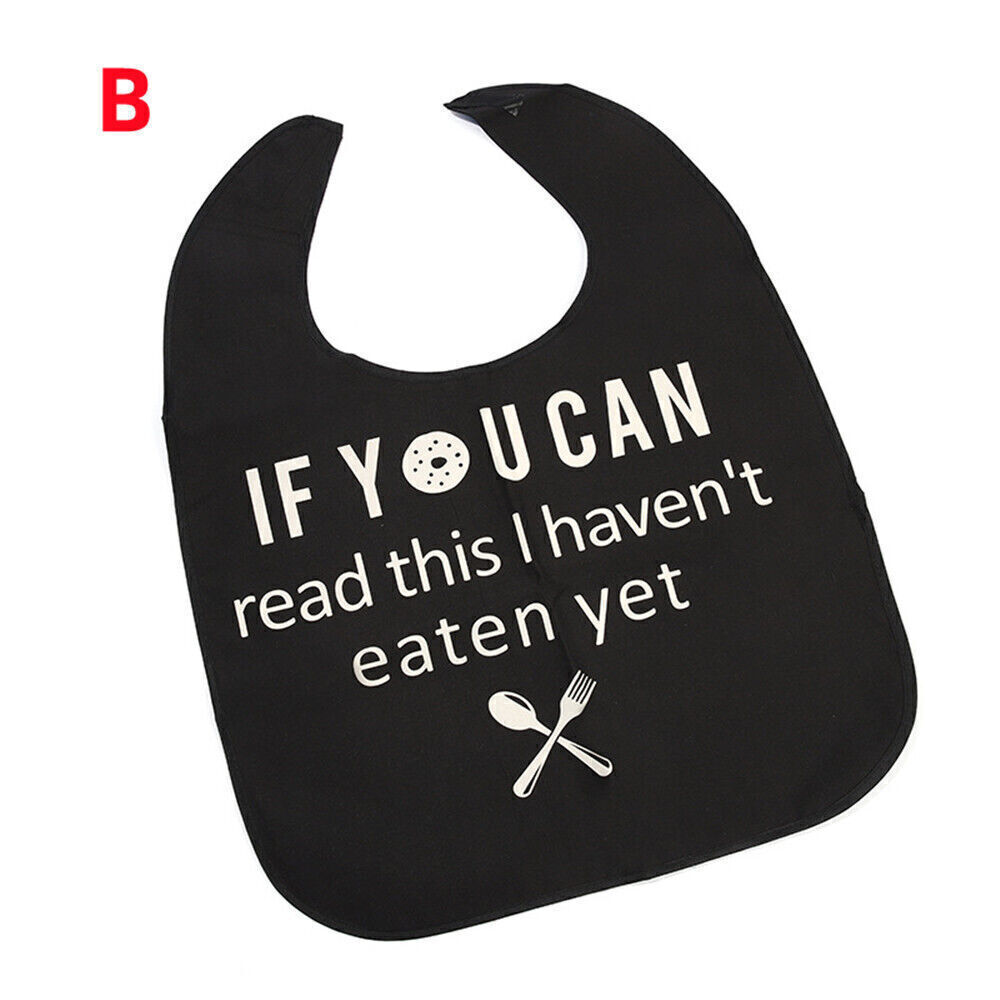 Reusable Senior Eating Apron Adult Funny Bib Disabled Feeding Bibs Gift - Picture 18 of 19