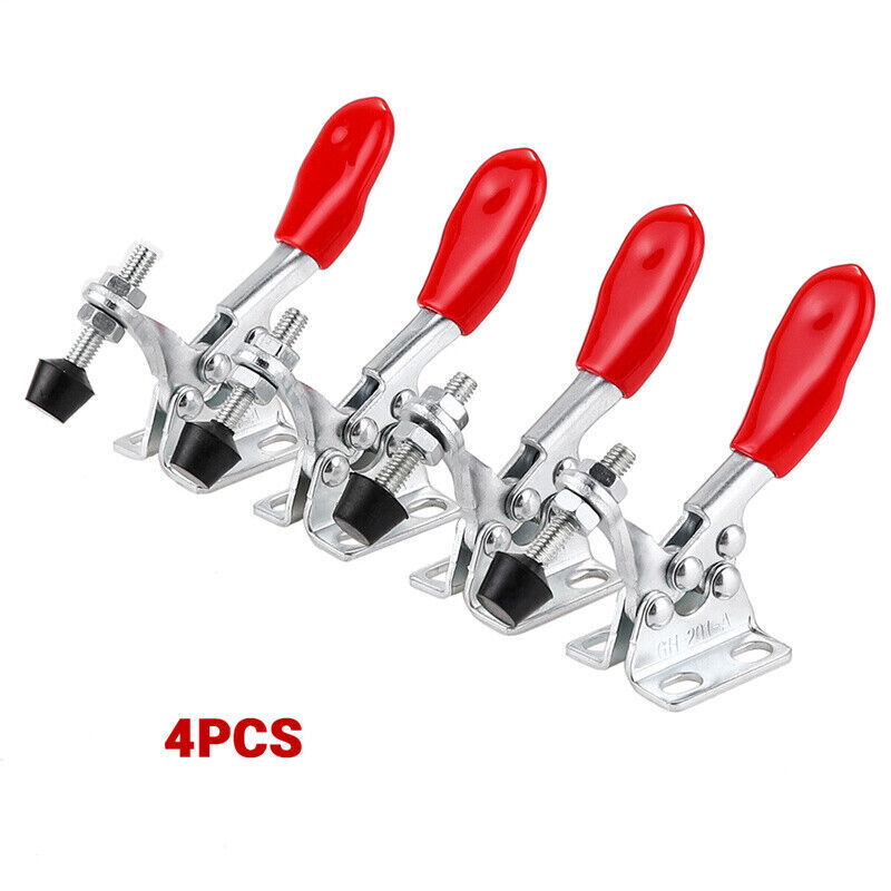 1-4x Horizontal Toggle Clamp Quick-Release Set GH-201A Woodworking Fix Clip Tool - Picture 10 of 12