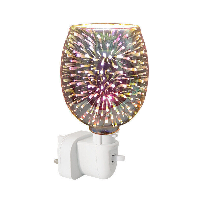 Electric 3D Plug-In LED Aroma Diffuser Lamp Light Wax Melt Oil Burner Warmer