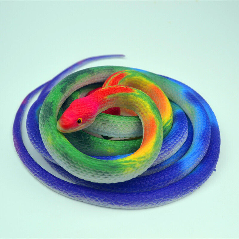 HOT Fake Snake Realistic Lifelike Scare Prank Gag Gift Joke Kid Toy 70cm - Picture 25 of 29