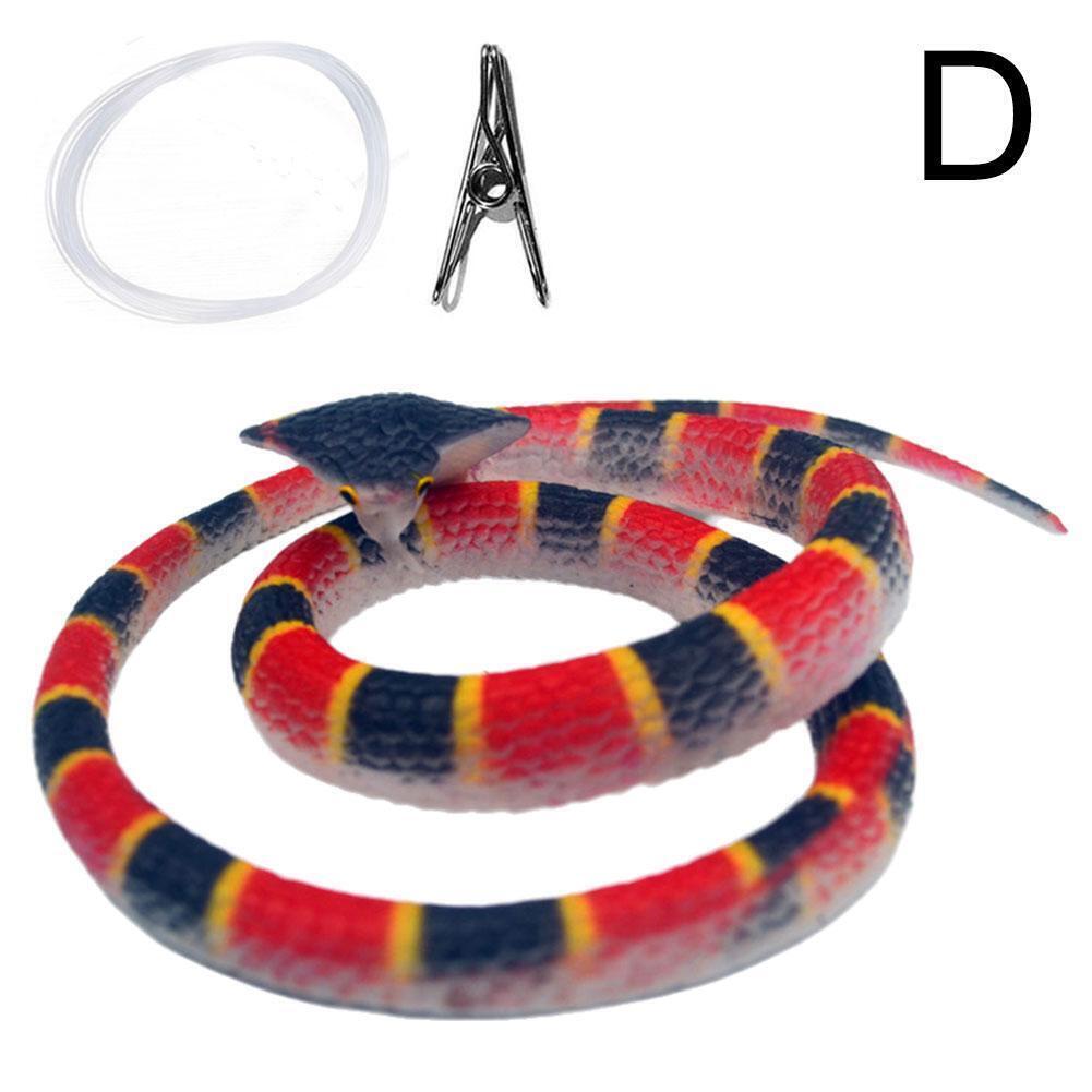 HOT Fake Snake Realistic Lifelike Scare Prank Gag Gift Joke Kid Toy 70cm - Picture 26 of 29