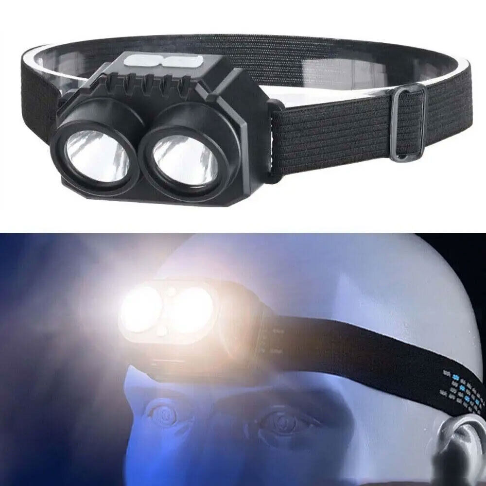 Super Bright Waterproof LED Head Torch Headlight USB Rechargeable Headlamp