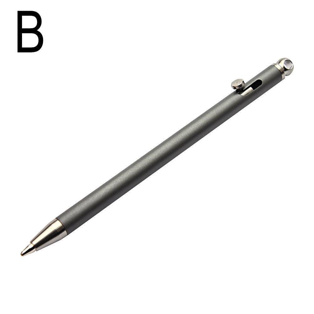 Multifunction Mini Keychain Bolt Action Pen Pure Titanium EDC Ballpoint Pen - Picture 17 of 18