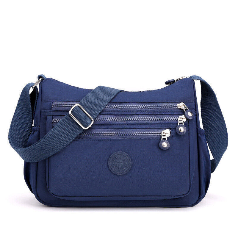 Multi Pocket Nylon Holiday Handbag Tote Ladies Shoulder Bag Cross Body Messenger