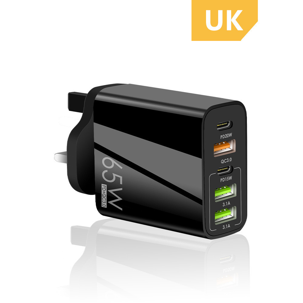Quick Charger 65W UK Plug Fast Wall Power Adapter Multi-port USB-C PD Type C - Picture 13 of 16