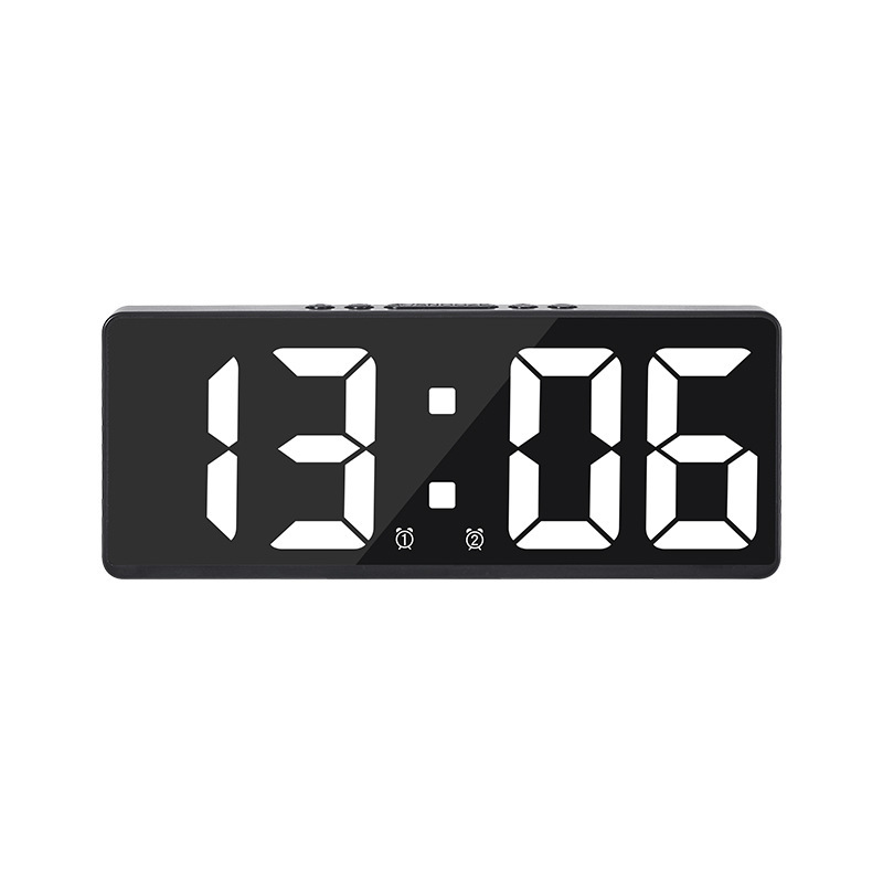 Small Digital Clock LED Display Desk Table Temperature Time Alarm Home Decor