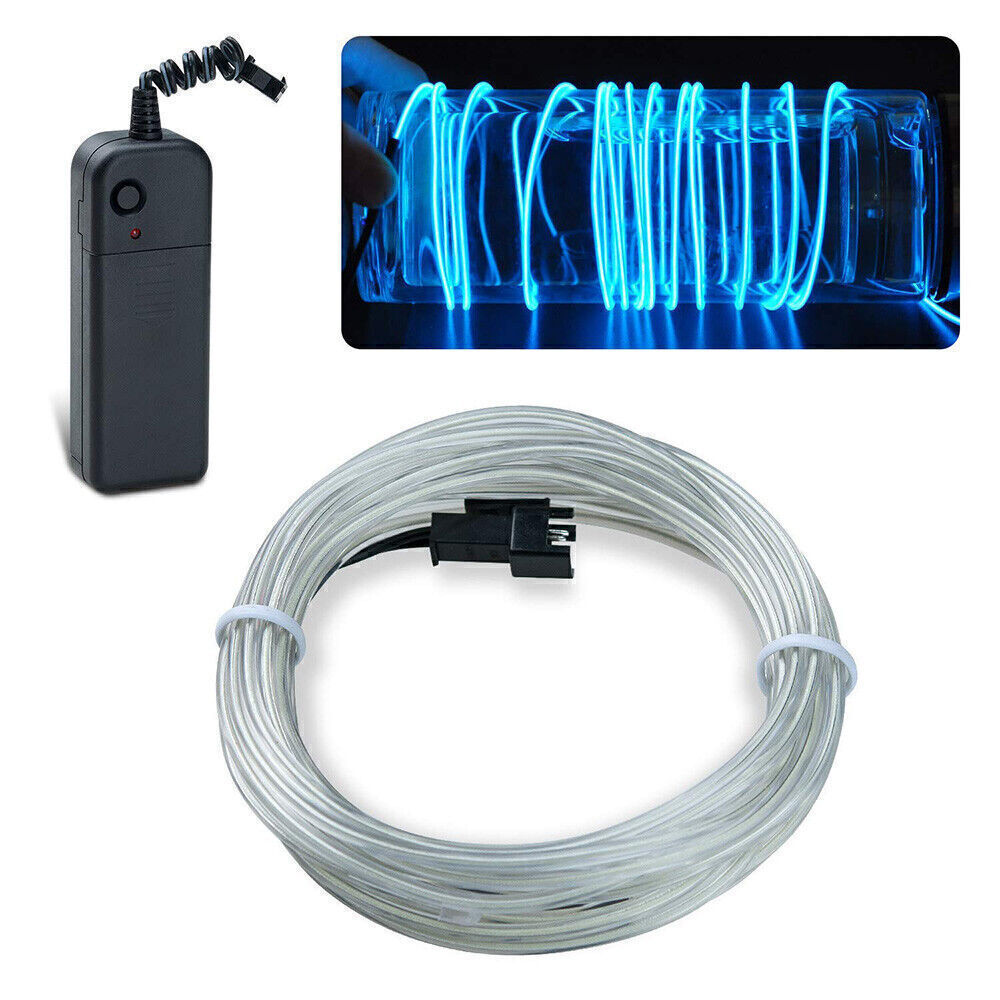 3M EL Kabel Leuchtdraht LED Neon Wire Lichtschnur Licht Glühen Party Deko 3V 12V - Bild 17 von 18