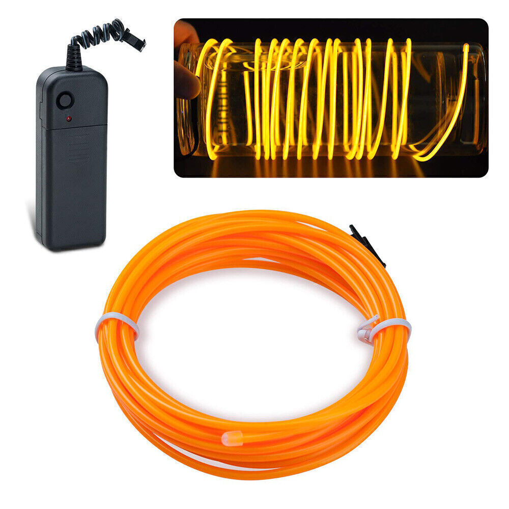 3M EL Kabel Leuchtdraht LED Neon Wire Lichtschnur Licht Glühen Party Deko 3V 12V - Bild 15 von 18