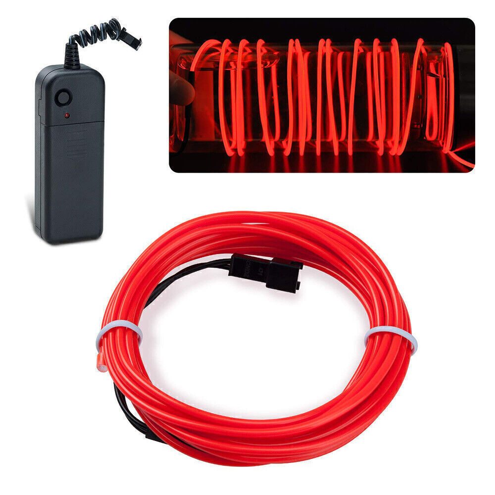 3M EL Kabel Leuchtdraht LED Neon Wire Lichtschnur Licht Glühen Party Deko 3V 12V - Bild 14 von 18