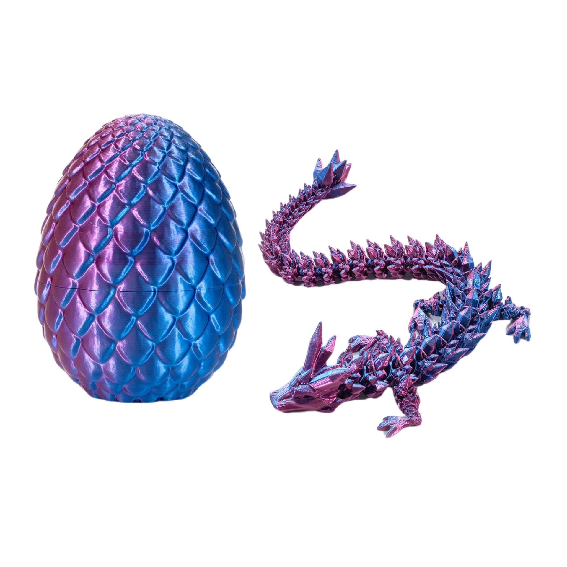 3D-gedruckter Drache im Ei Kristalldrache vollgelenkter Drache bunt Geschenke - Bild 17 von 21