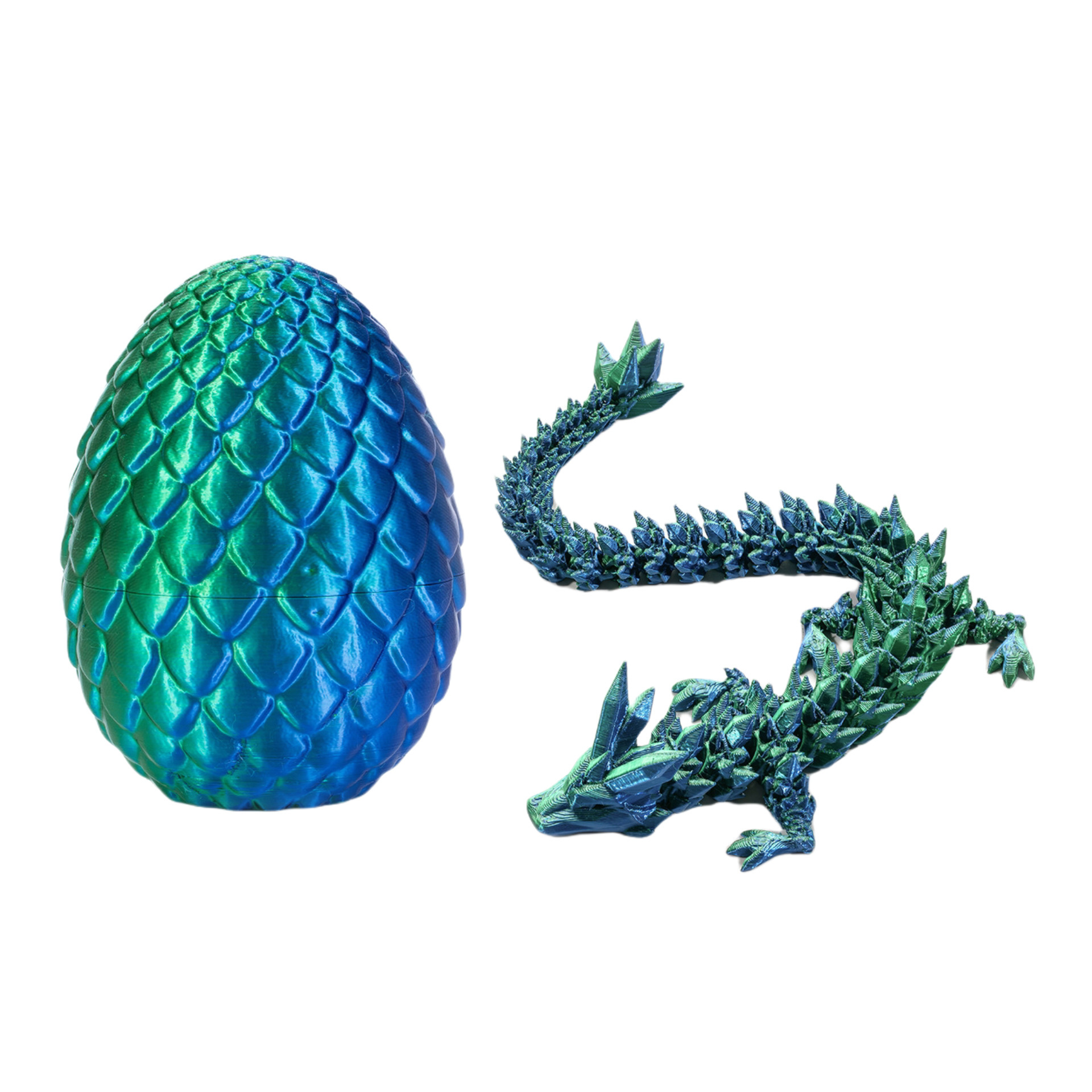 3D-gedruckter Drache im Ei Kristalldrache vollgelenkter Drache bunt Geschenke - Bild 18 von 21