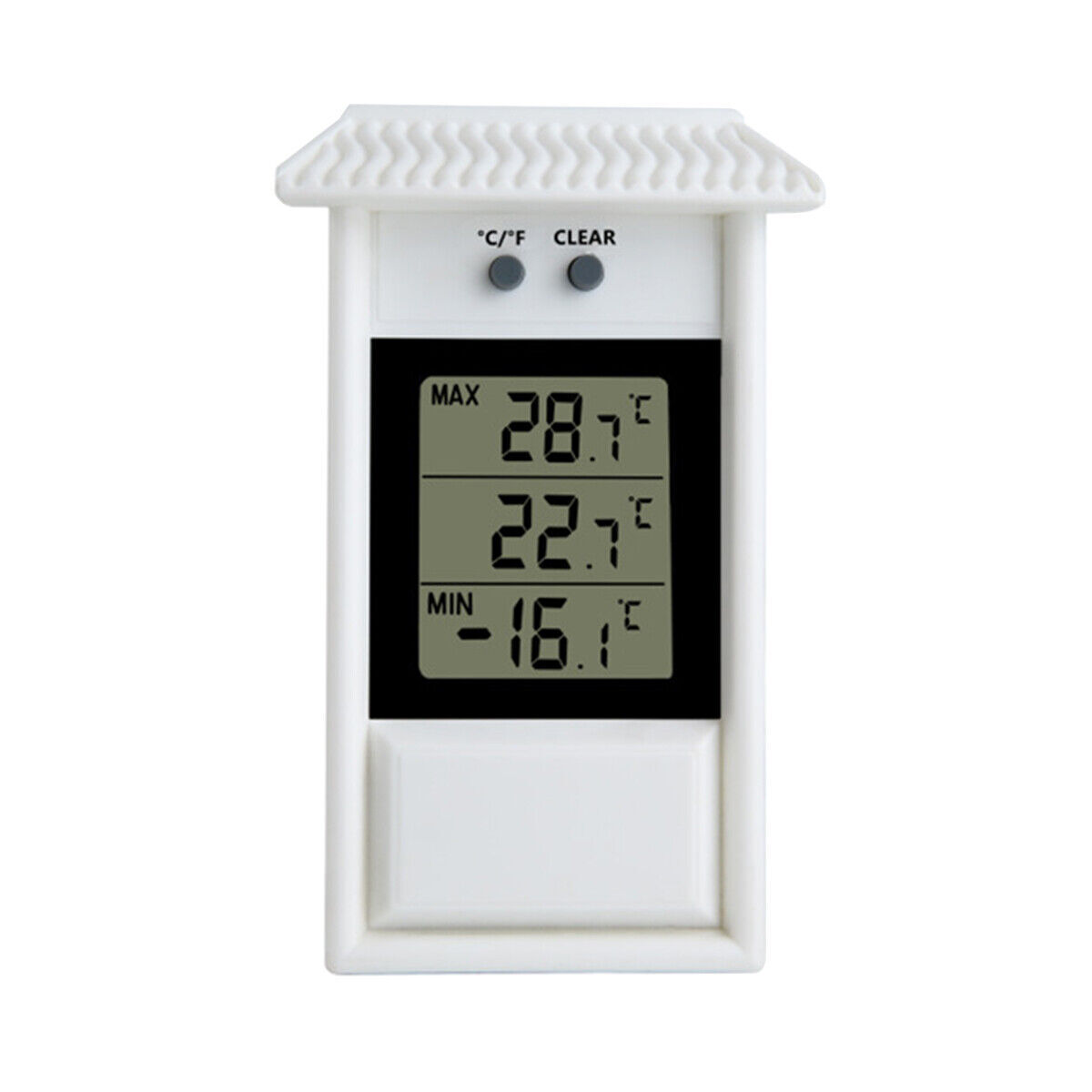 Digital Thermometer Display Max Min Greenhouse Garden Indoor Outdoor Wall Room