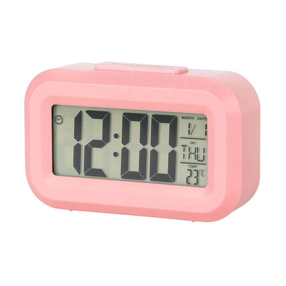 Digital Alarm Clock Time Night Light Date Temperature Display Bedside LED Snooze - Picture 21 of 22