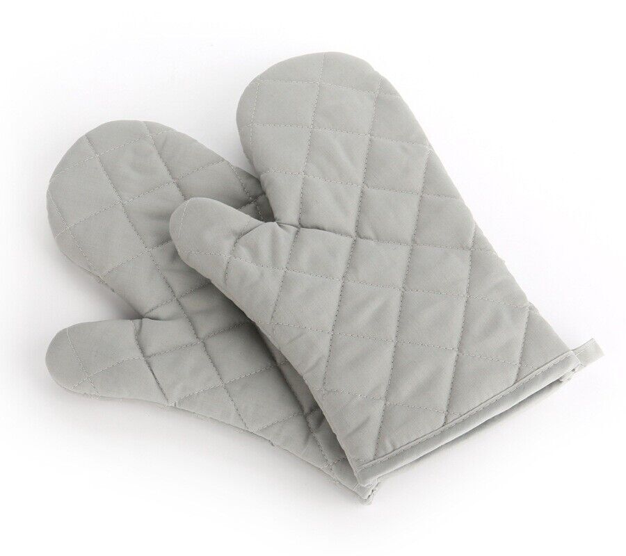 1 Pair Oven Gloves Heat Resistant Quilted Mitts Skin Friendly for Cooking Baking - Picture 12 of 13