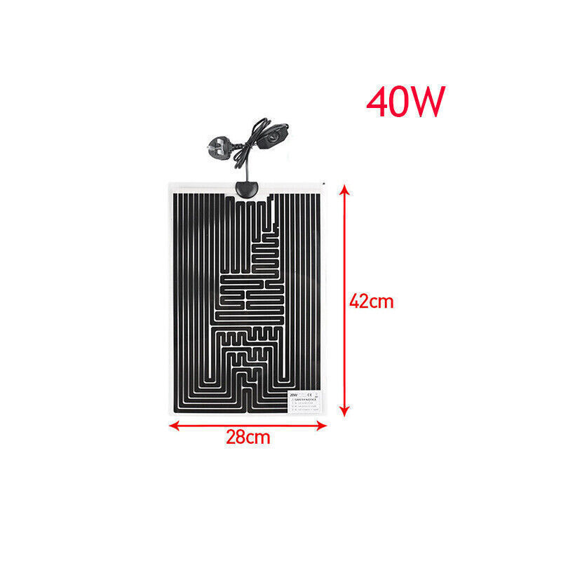 5W-40W Adjustable Temperature Reptile Heating Heat Mat New Heating Pad For Pet