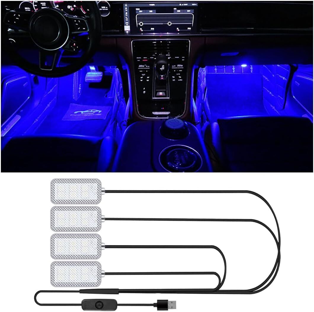 LED Car Interior Footwell Strip Light RGB Atmosphere Multiple Controls - Picture 14 of 16
