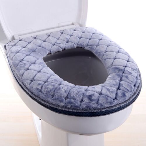 Bathroom Toilet Seat Closestool Washable Soft Warmer Cover Pad Mat Cushion - Picture 18 of 21