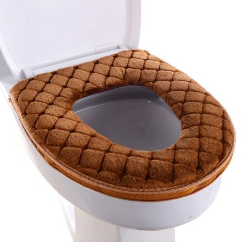 Bathroom Toilet Seat Closestool Washable Soft Warmer Cover Pad Mat Cushion - Picture 20 of 21