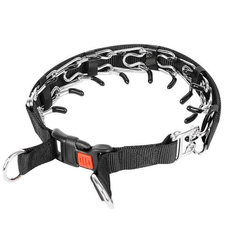 Dog Choke Adjustable Collar Training Prong-Pinch Chain Metal Steel Pet Spike Pet - Picture 18 of 18