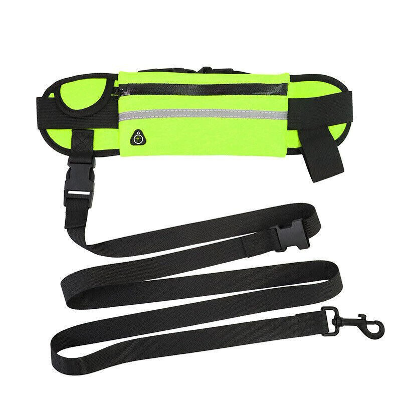 Dog Pet Leash Lead Waist Belt Adjustable Hands Free For Jogging Walking Running - Picture 17 of 19