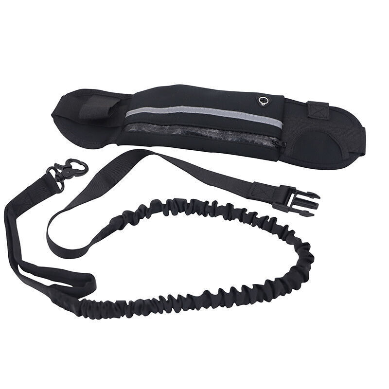 Dog Pet Leash Lead Waist Belt Adjustable Hands Free For Jogging Walking Running - Picture 15 of 19