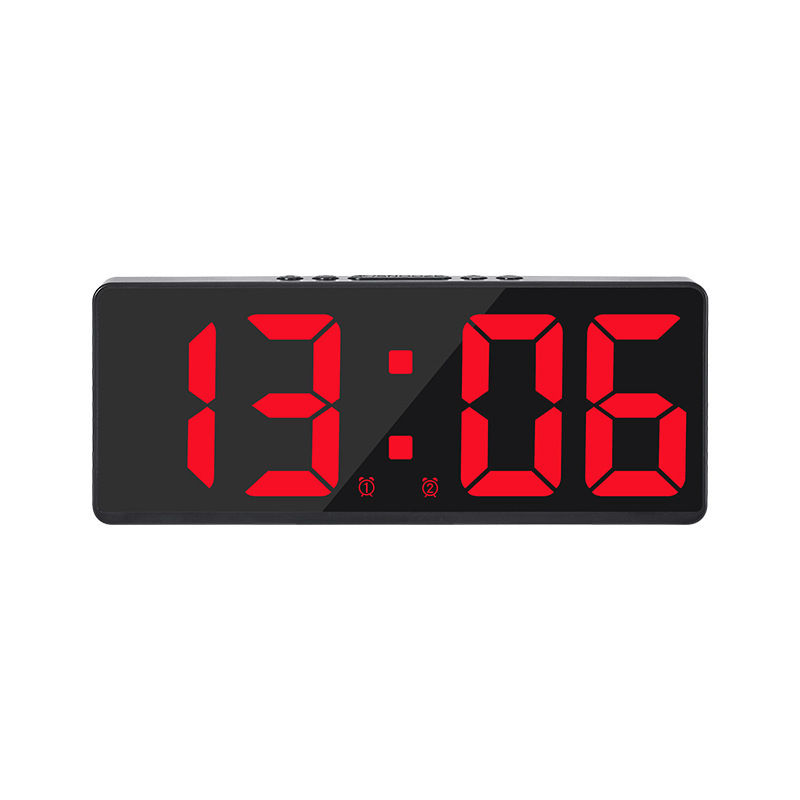 Bedside Digital Clock LED Display Desk Table Time Temperature Alarm Modern New