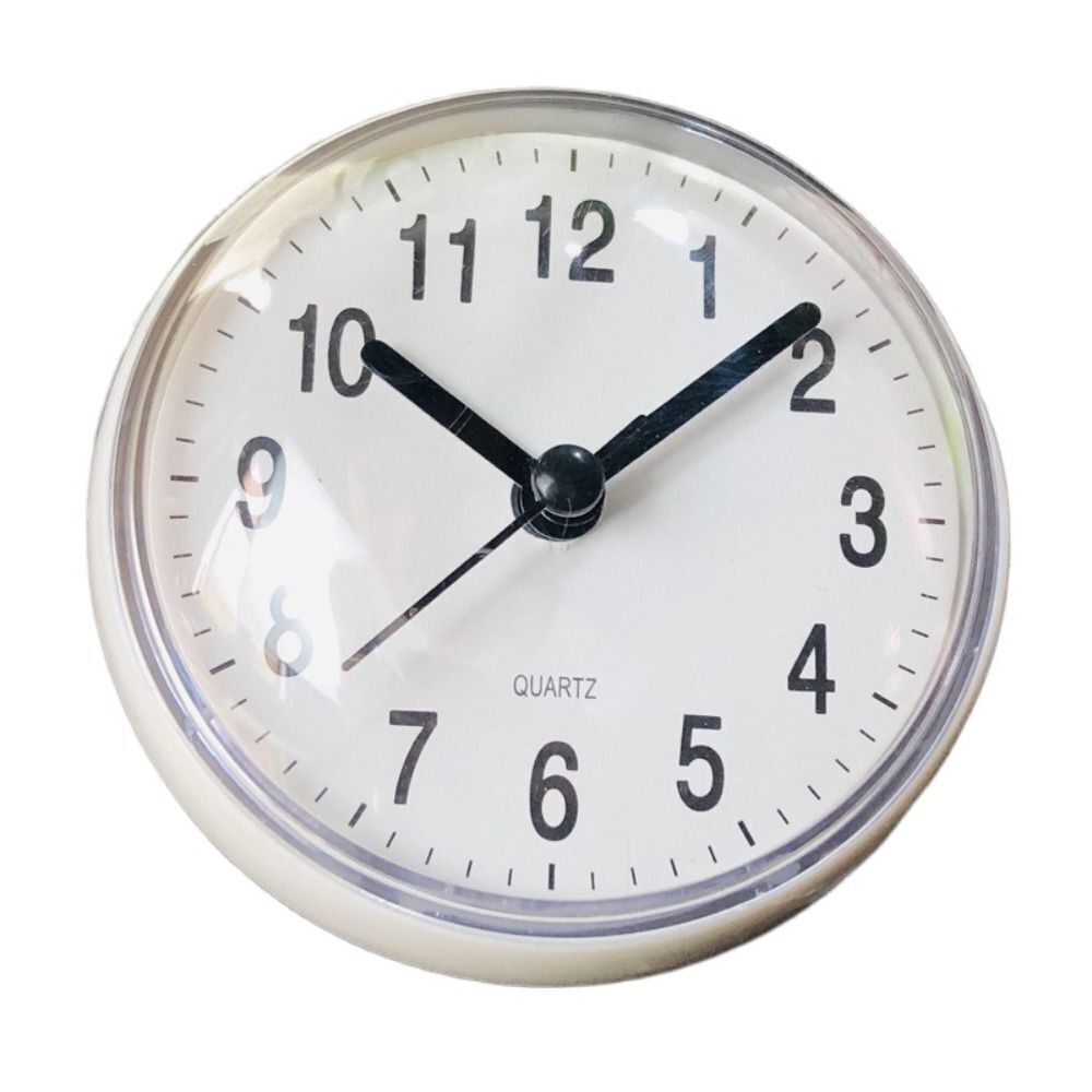Waterproof Plastic Kitchen Bathroom Bath Shower Clock Suction Cup Wall Clock - Picture 14 of 14