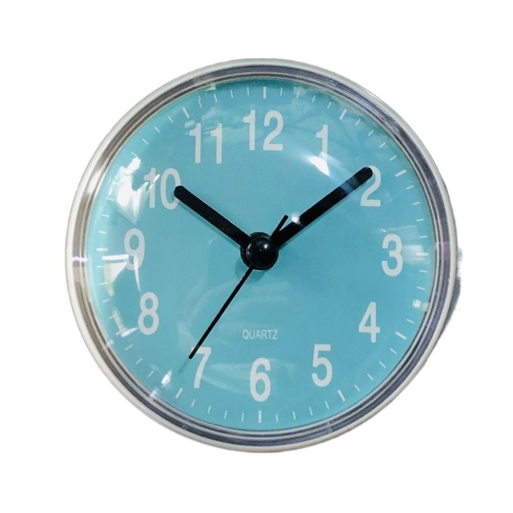 Waterproof Plastic Kitchen Bathroom Bath Shower Clock Suction Cup Wall Clock - Picture 11 of 14
