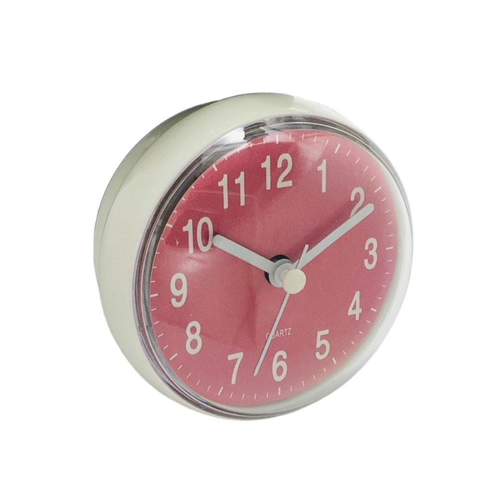 Waterproof Plastic Kitchen Bathroom Bath Shower Clock Suction Cup Wall Clock - Picture 13 of 14