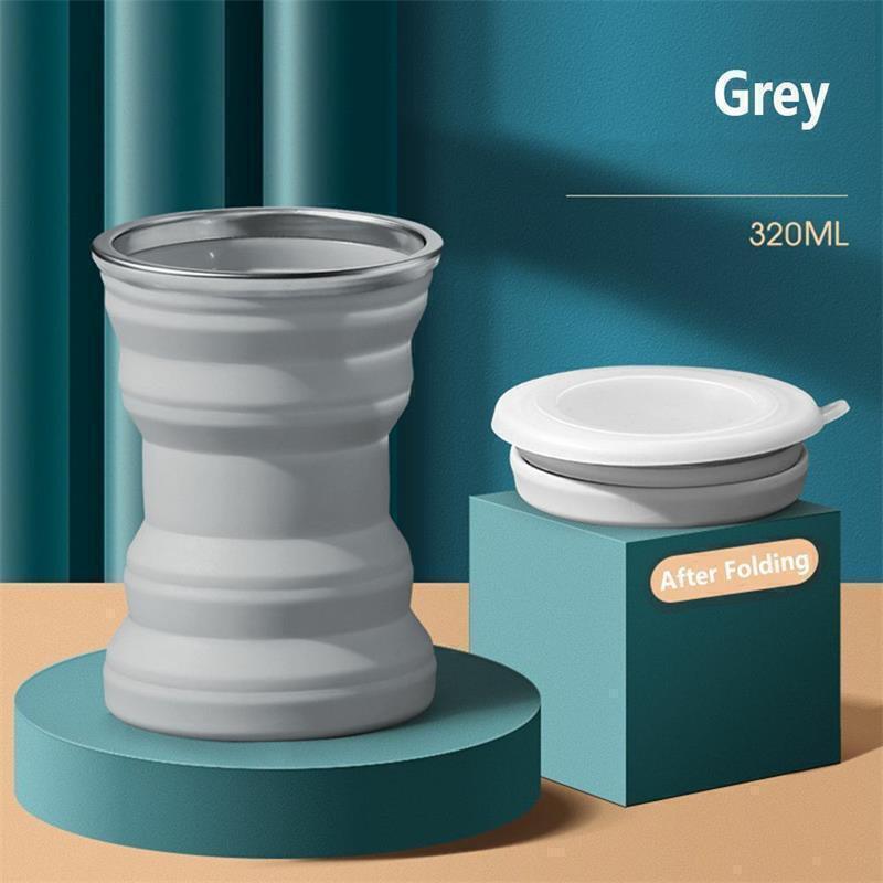 Travel Portable Mini Telescopic Tea Coffee Mug Collapsible Silicone Water Cup - Picture 18 of 19