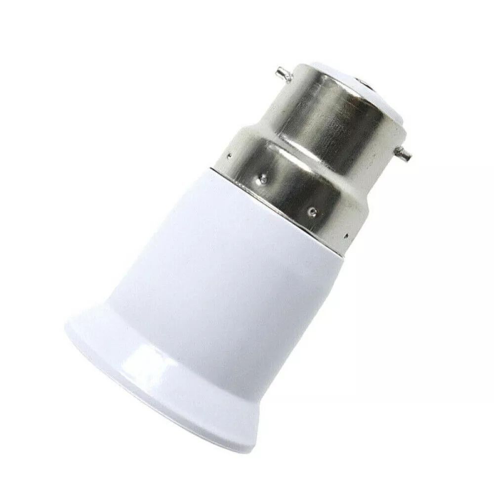 B22 to E27 Bulb Light Lamp Holder Base Socket Screw Bayonet Converter Adapter