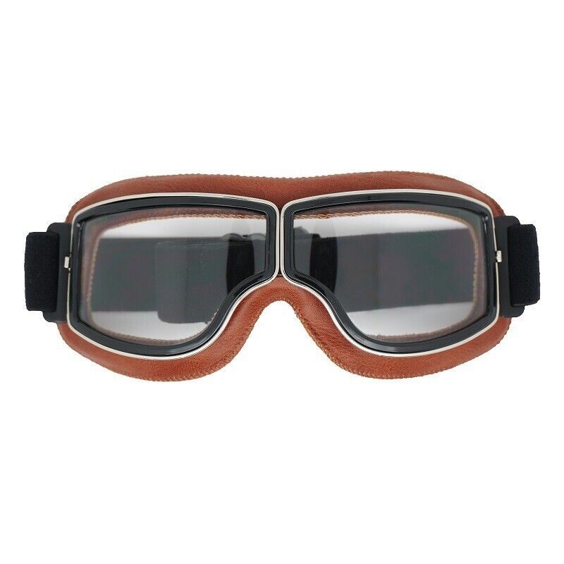 Motorcycle Windproof Goggles Retro Vintage Motorbike Glasses Bike Eyewear - Picture 16 of 17