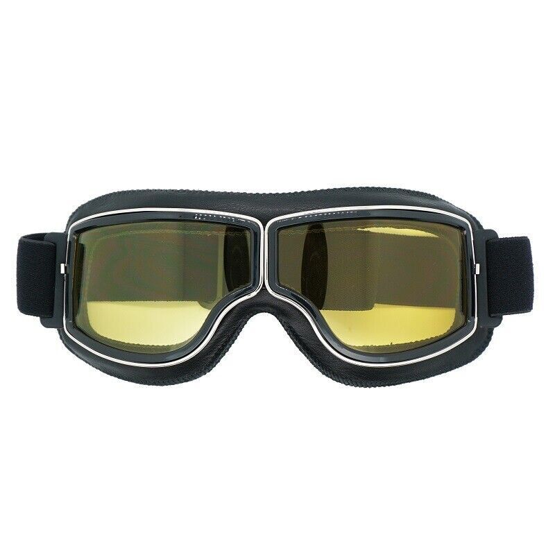 Motorcycle Windproof Goggles Retro Vintage Motorbike Glasses Bike Eyewear - Picture 15 of 17