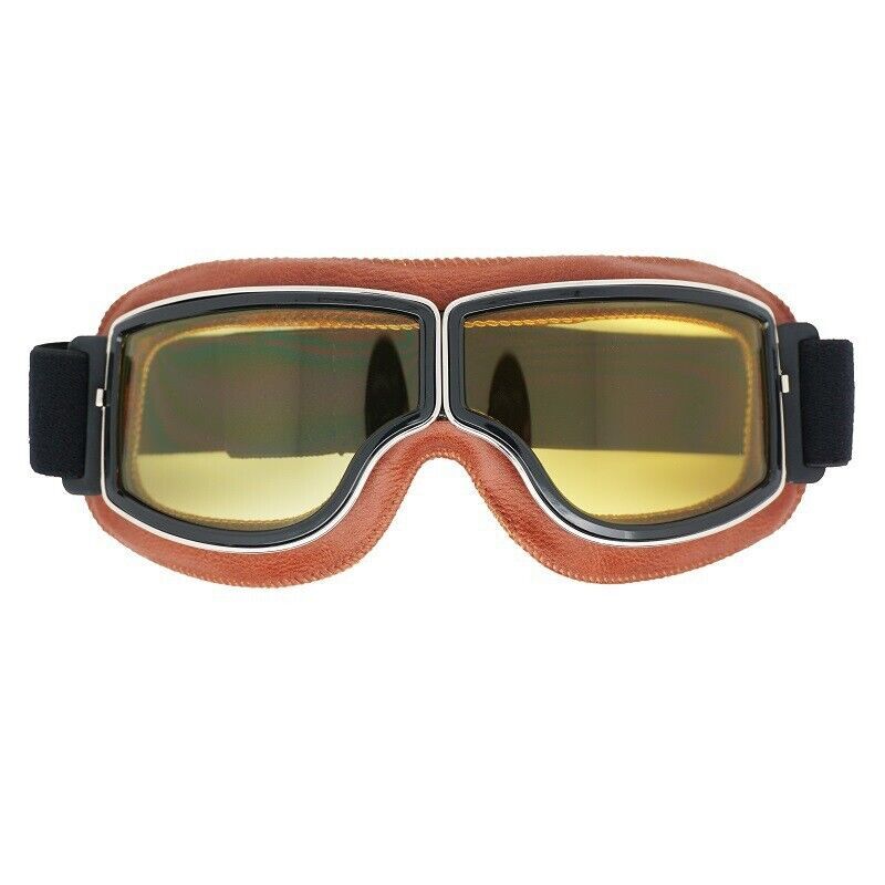 Motorcycle Windproof Goggles Retro Vintage Motorbike Glasses Bike Eyewear - Picture 17 of 17