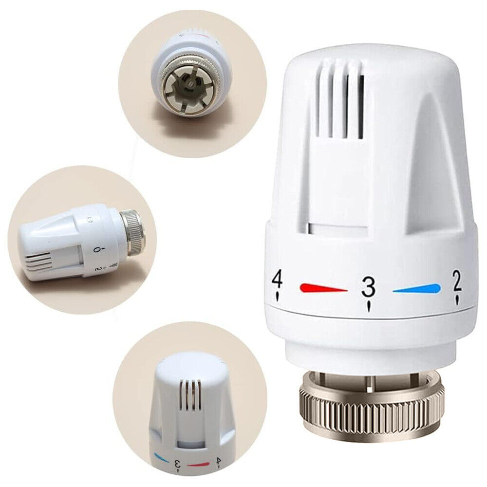 1-6PCS TRV Radiator Thermostatic Head Heater Control Thermostat Heating Valve