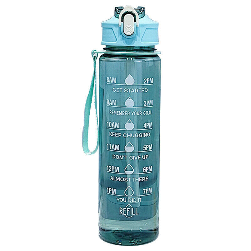 Sports Water Bottle Gym Travel Drinking Leakproof Bottle with Straw Bpa 800ML - Picture 13 of 15