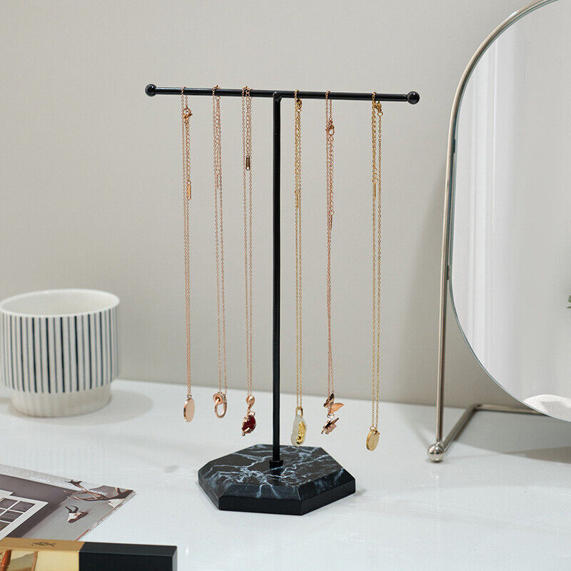 Jewelry Stand T- Bar Display Rack Jewelry Hanging Rack Metal Jewelry Stand