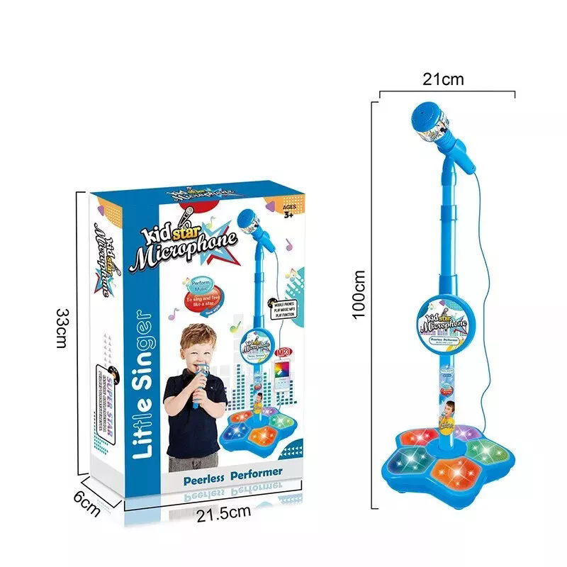 Kids Microphone Stand Childrens Karaoke Machine with Lights for Girl Boy - Picture 22 of 23