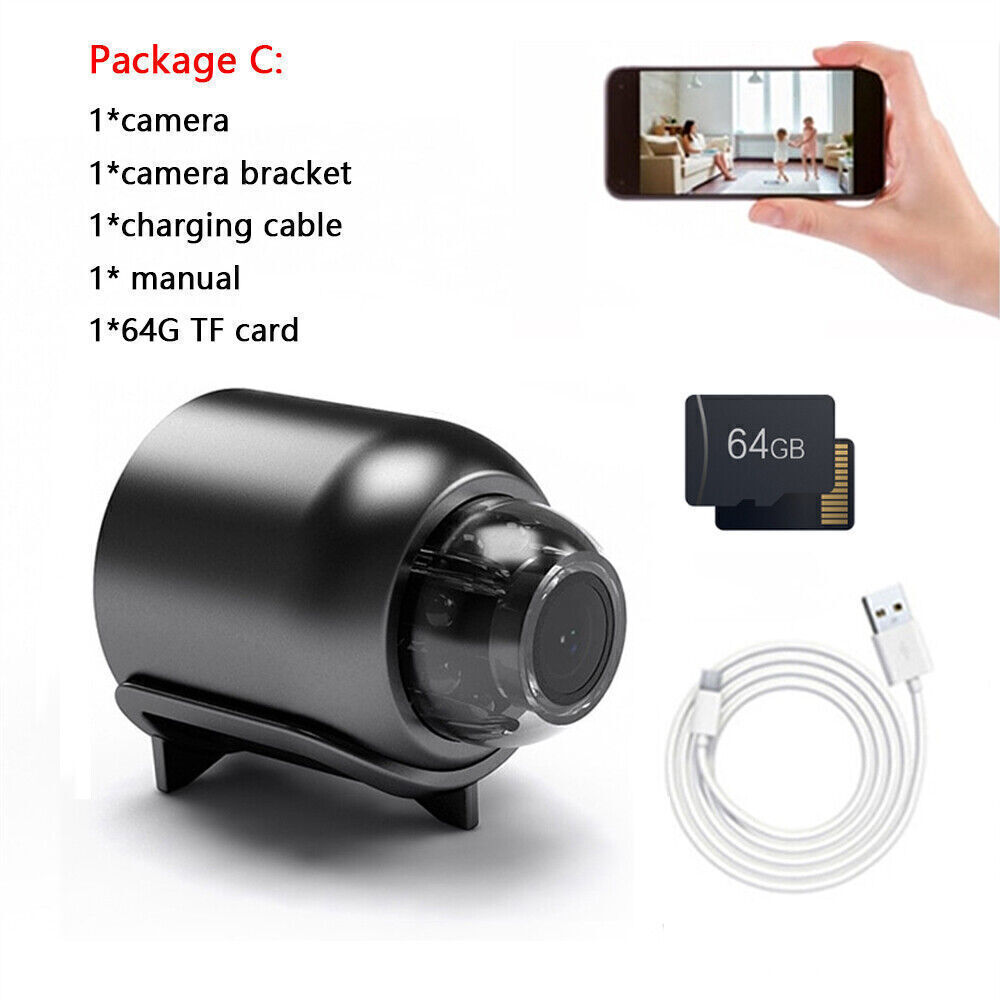 Mini versteckte HD 1080P Spionagekamera HD Micro Home Security Nachtsicht Motion - Bild 23 von 27
