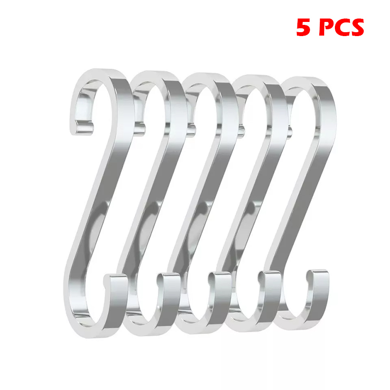 1-10 Pack S Hooks Kitchen Meat Pan Utensil Clothes Stainless Steel Hanger Hooks - Picture 22 of 25