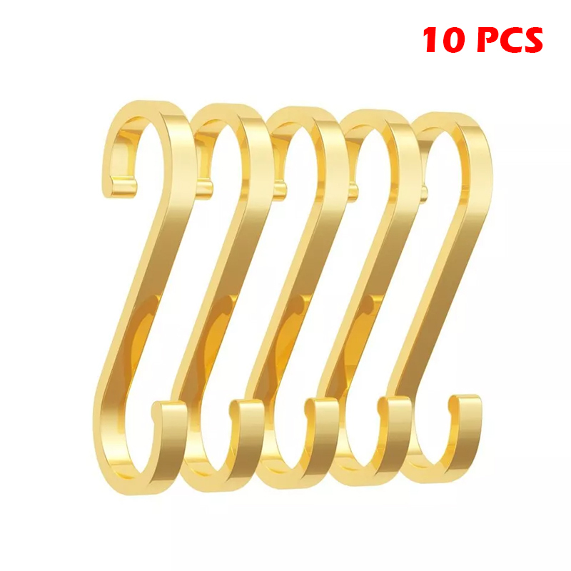 1-10 Pack S Hooks Kitchen Meat Pan Utensil Clothes Stainless Steel Hanger Hooks - Picture 24 of 25