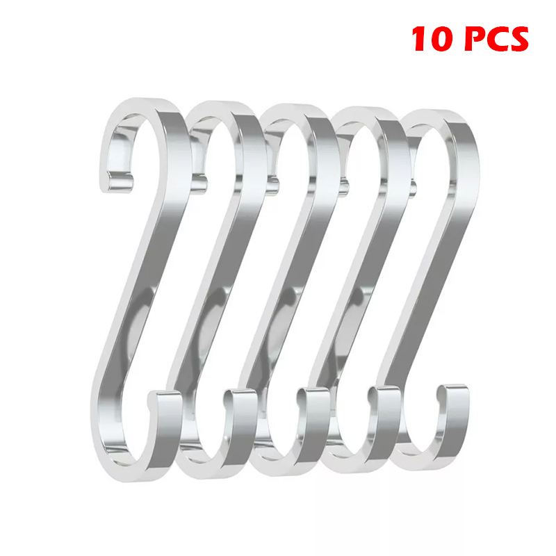 1-10 Pack S Hooks Kitchen Meat Pan Utensil Clothes Stainless Steel Hanger Hooks - Picture 25 of 25